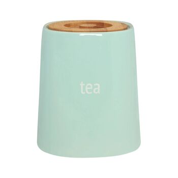 Boîte à thé en céramique bleue Fletcher 8