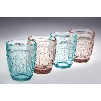 Gobelets en Verre Fleur - Lot de 4 5