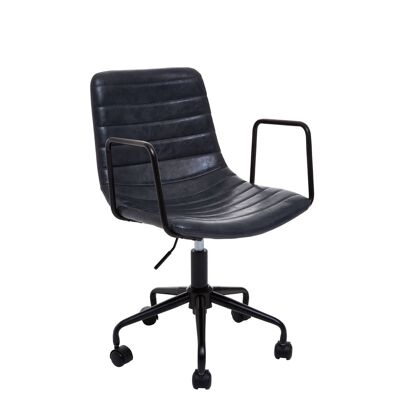 Forbes Grey Leather Chair