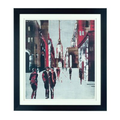 Framed Drawing City Wall Art