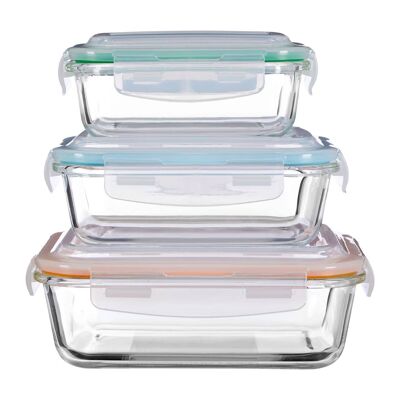 Freska Rectangular Glass Containers