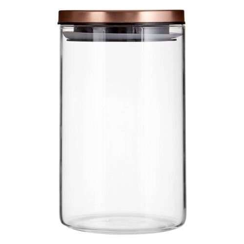 Freska Rose Gold Lid Storage Jar - 950ml