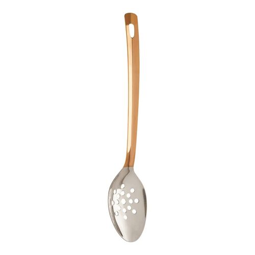 Freya Shiny Copper Finish Slotted Spoon