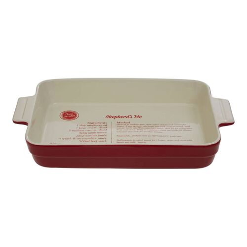 From Scratch Red Stoneware Oven Dish - 3.2Ltr
