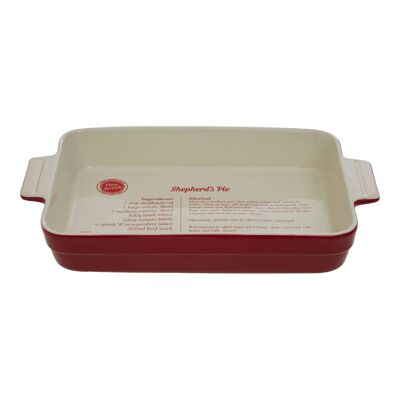 From Scratch Red Stoneware Oven Dish - 3.2Ltr