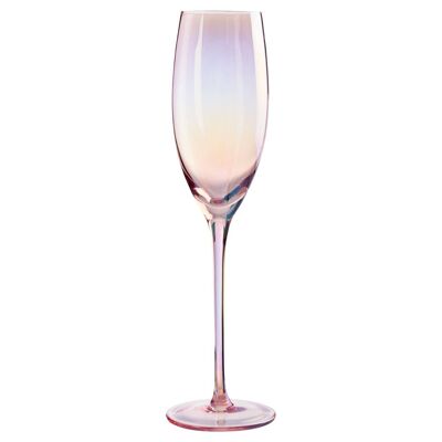 Frosted Deco Set of 4 Champagne Glasses