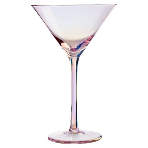 Frosted Deco Set of Martini Glasses