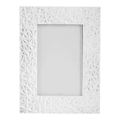 Geo White 4in x 6in Photo Frame