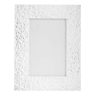 Geo White 5in x 7in Photo Frame