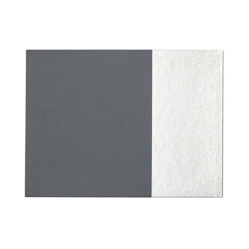Geome Dipped Grey and Silver Placemats