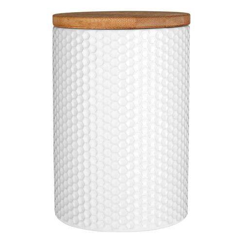 Geome White Hex Canister