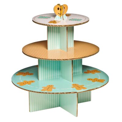 Gingerbread Man 3 Tier Cake Stand