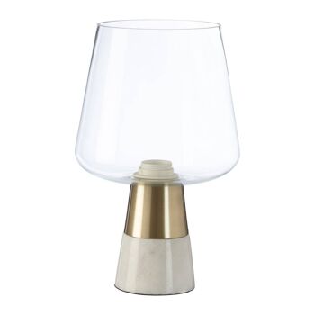 Lampe Edison avec abat-jour en verre 1