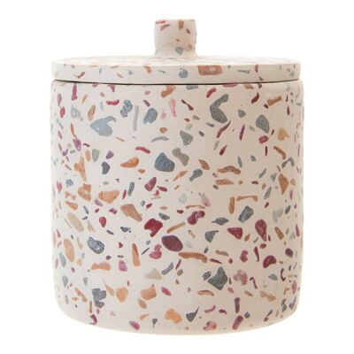 Gozo Concrete Terrazzo Cotton Jar