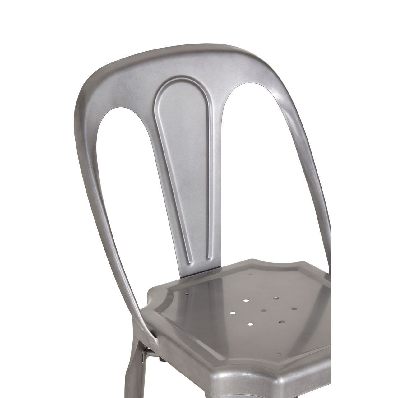 Silla Grange de metal gris