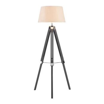 Lampadaire Trépied Bailey Gris - 144cm 1