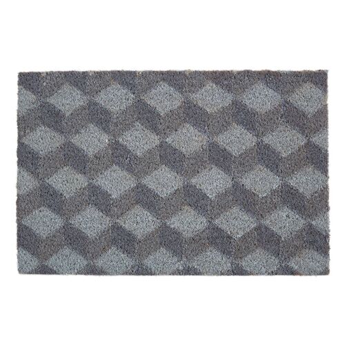 Grey Cube Doormat
