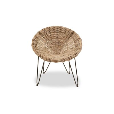 Grey Kubu Rattan Chair