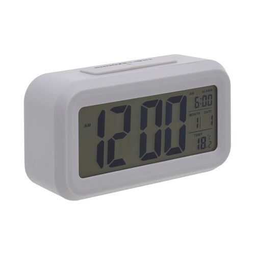 Grey LCD Digital Clock