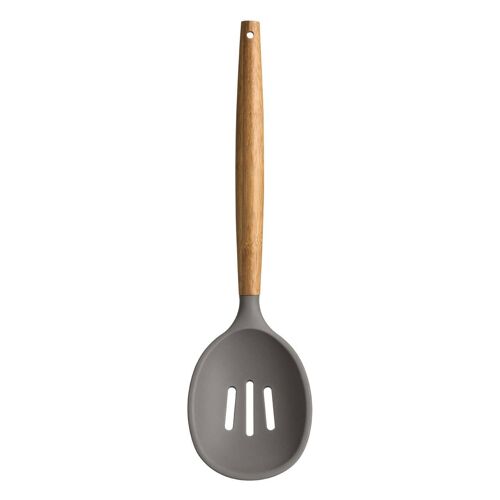 Grey Silicone Slotted Spoon