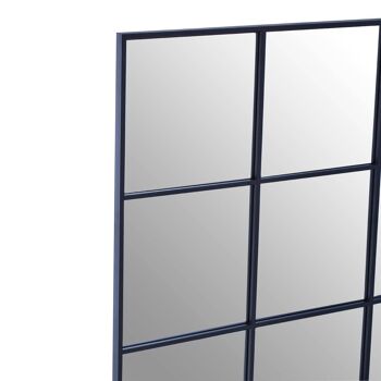 Miroir mural Grid avec cadre finition noire 3