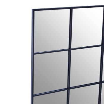Miroir mural Grid avec cadre finition noire 8