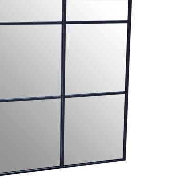 Miroir mural Grid avec cadre finition noire 9