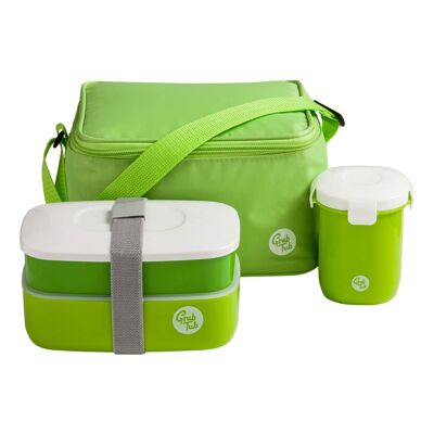 Grub Tub Green 3pc Lunch Box