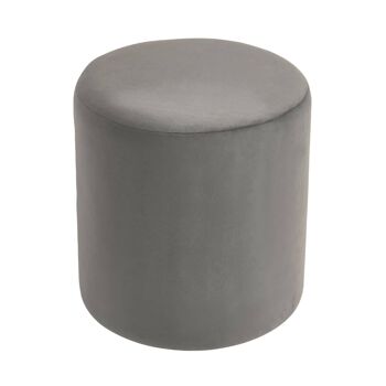 Tabouret rond en vison Haley 9