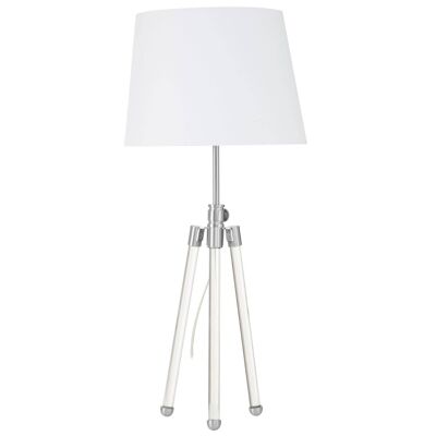Halia Nickel Finish Table Lamp