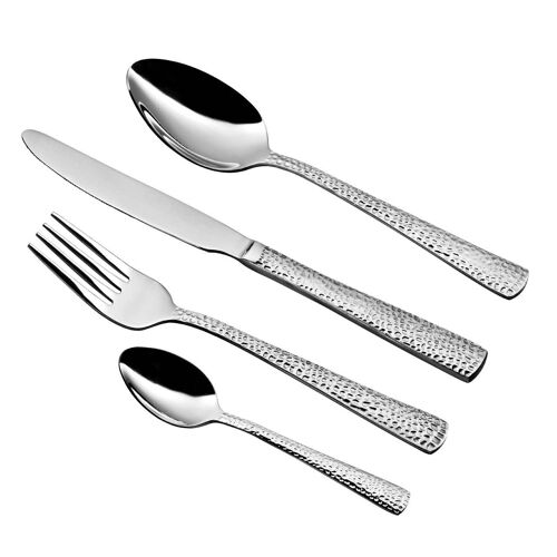 Hammered 24pc Cutlery Set