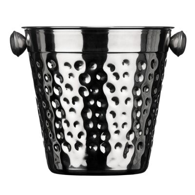 Hammered Effect Stainless Steel Ice Bucket