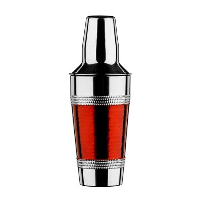 Hammered Red Band Cocktail Shaker