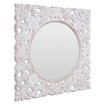 Miroir mural blanc antique Helga 3