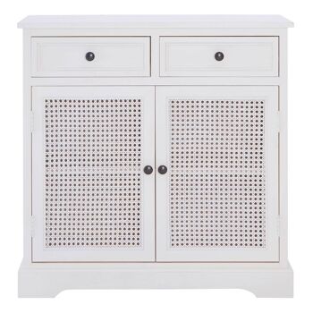 Buffet Heritage 2 portes / 2 tiroirs blanc 1