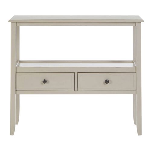 Heritage 2 Drawers Grey Console Table