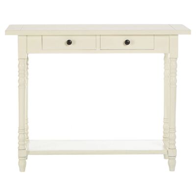 Heritage 2 Drawers White Console Table