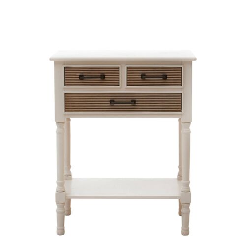 Heritage 3 Drawers Pearl White Console Table