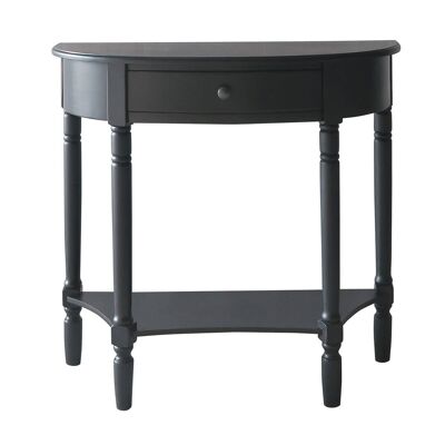 Heritage Black 1 Drawer Console Table