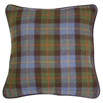 Heritage Large Green Check Cushion