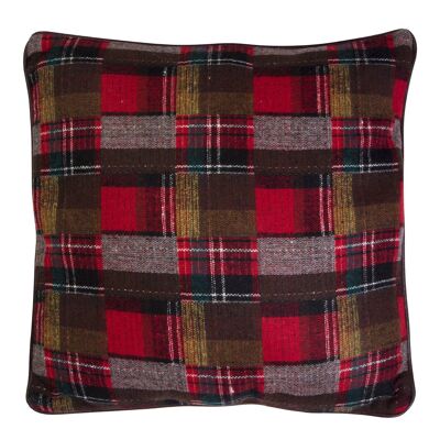 Heritage Large Red Check Cushion