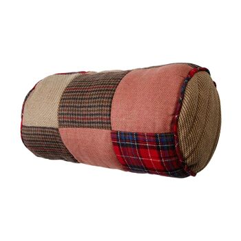 Coussin Traversin Heritage Patchwork Rouge 7