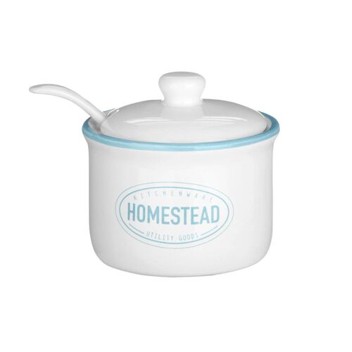 Homestead Sugar Pot with Lid & Spoon - 130ml