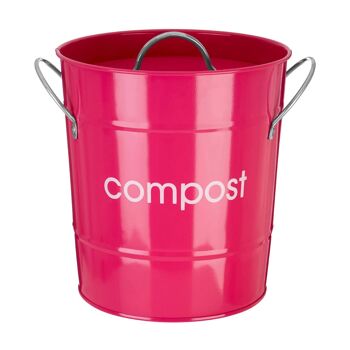 Bac à compost rose vif 3