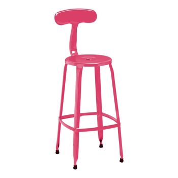 Chaise de bar Disc rose vif 1