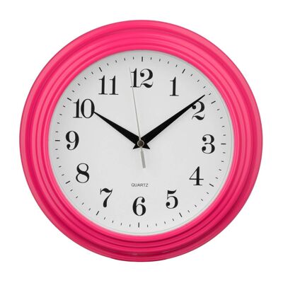 Hot Pink Round Wall Clock
