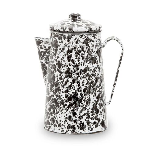 Hygge Black and White Patterned Coffee Pot