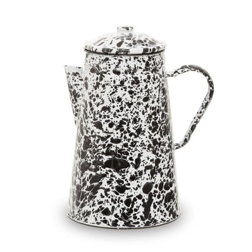 Hygge Black and White Patterned Kettle