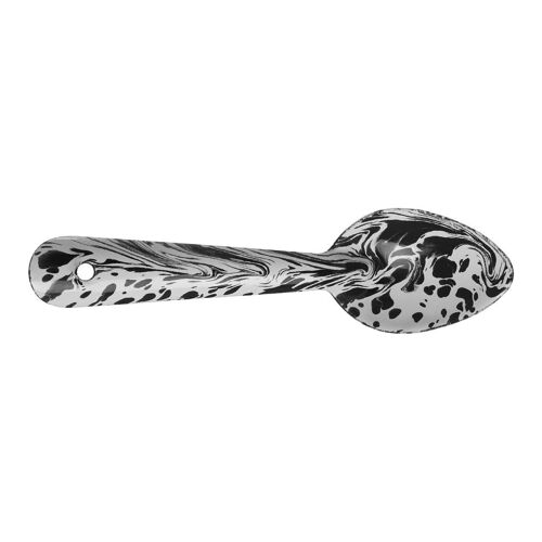 Hygge Small Black and White Spoon