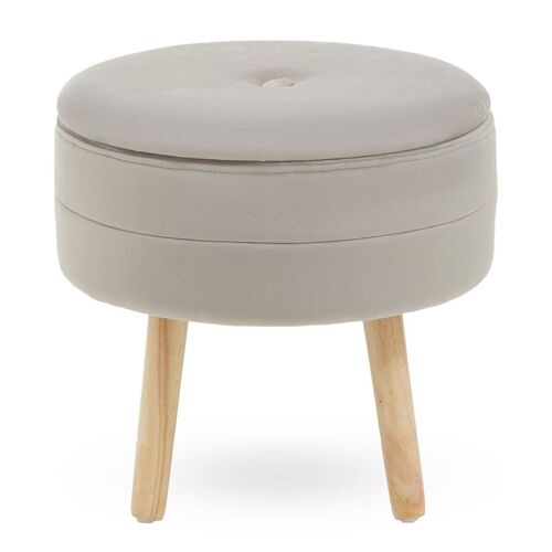 Ivy Mink Velvet Stool